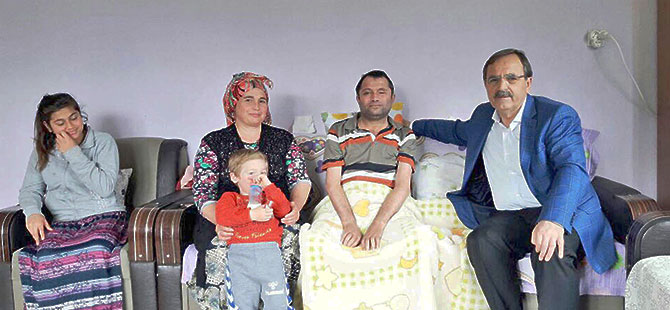 BAŞKAN ŞAHİN AYAĞINA GİTTİ