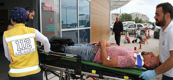 Bafra'da trafik kazası: 1 yaralı