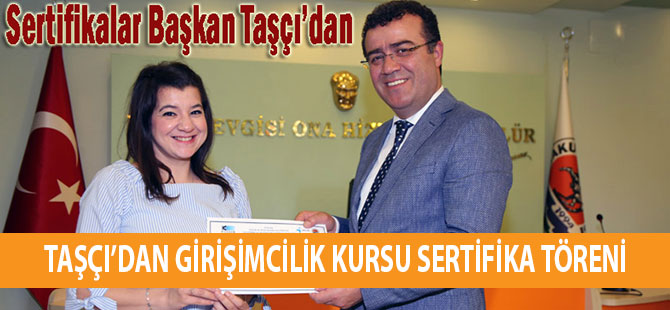 ATAKUM BELEDİYESİ' NDENGİRİŞİMCİLİK KURSU SERTİFİKA TÖRENİ