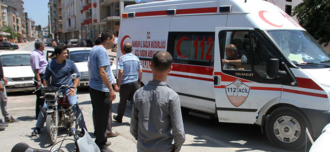 Bafra'da trafik kazası: 1 yaralı