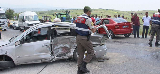Samsun'da trafik kazası: 8 yaralı