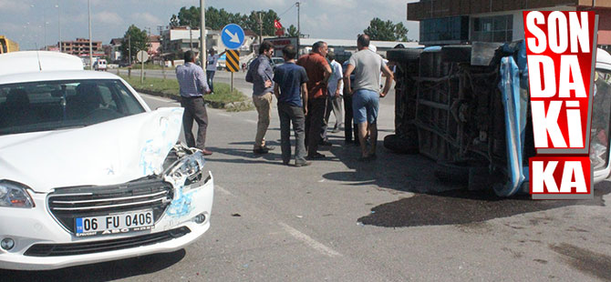 ÇARŞAMBA’DA KAZA : 1 YARALI 