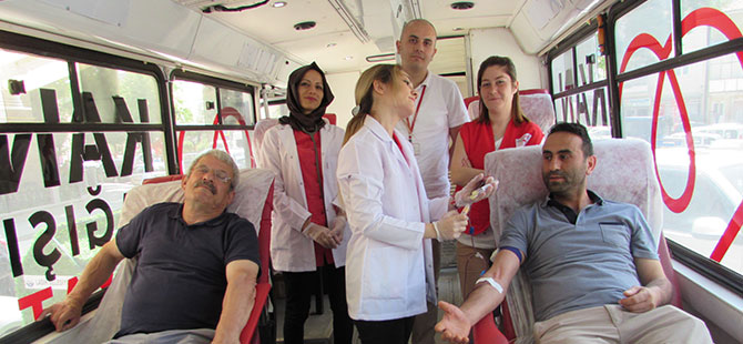 Ladik'te kan bağışı kampanyası