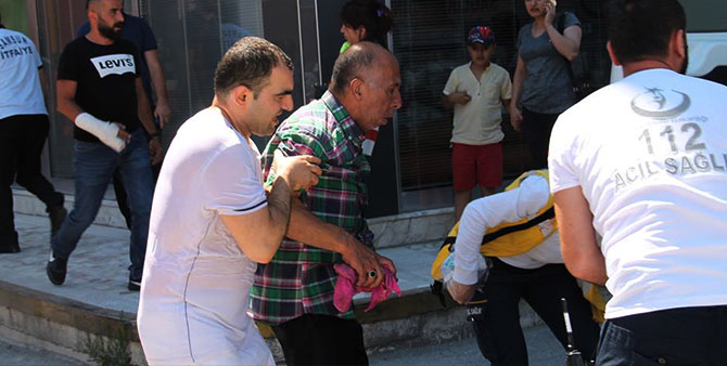 Bafra'da ev yangını