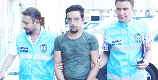 Çaldığı otomobille Samsun'da yakalandı