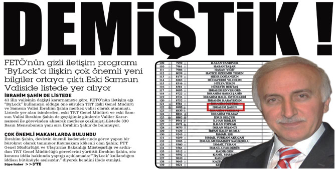 DEMİŞTİK !