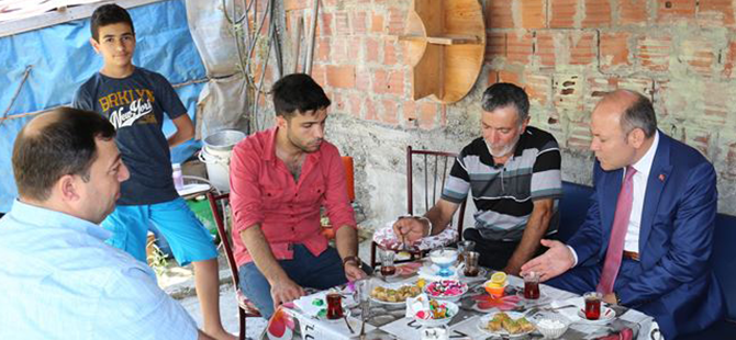 Samsun’daki şehit aileleri ziyaret edildi