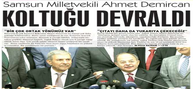 Sağlık Bakanlığı'nda devir teslim töreni