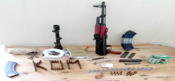 Samsun'da bir evde silah ve mühimmat bulundu 