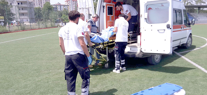 İnşaatın ikinci katından düşen işçi yaralandı