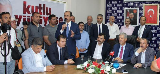 Bafra'da coşkulu karşılama