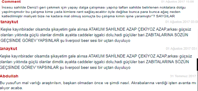 İŞTE YORUMLARINIZ