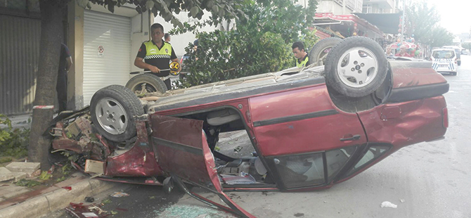 Bafra'da trafik kazası: 2 yaralı