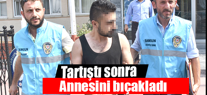 Tartıştığı Annesini bıçakladı