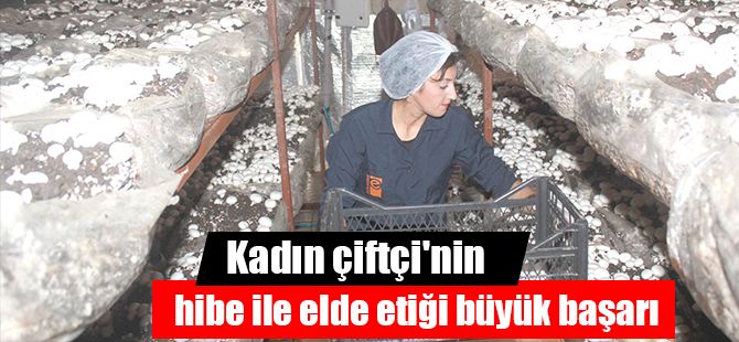 Kadın çiftçi'nin hibe ile elde etiği büyük başarı