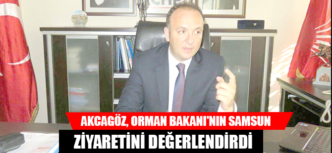 AKCAGÖZ, ORMAN BAKANI'NIN SAMSUN ZİYARETİNİ DEĞERLENDİRDİ