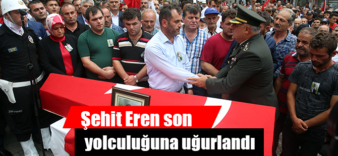 Şehit Eren son yolculuğuna uğurlandı