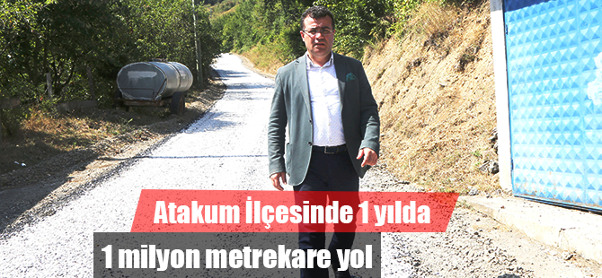 1 yılda 1 milyon metrekare yol
