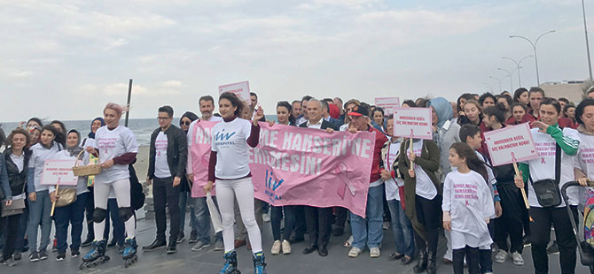 KANSERE KARŞI FARKINDALIK YÜRÜYÜŞÜ