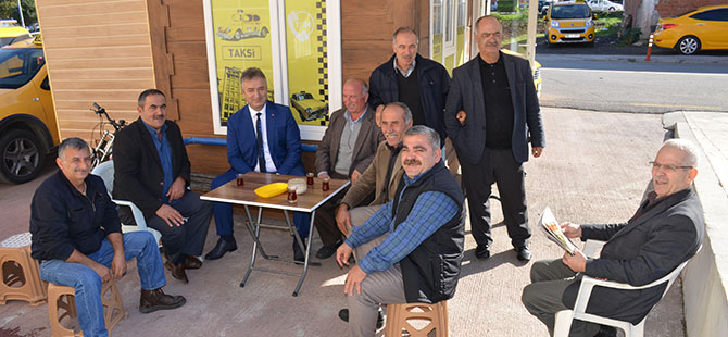 Başkan Topaloğlu Taksici Esnafı Ziyaret Etti