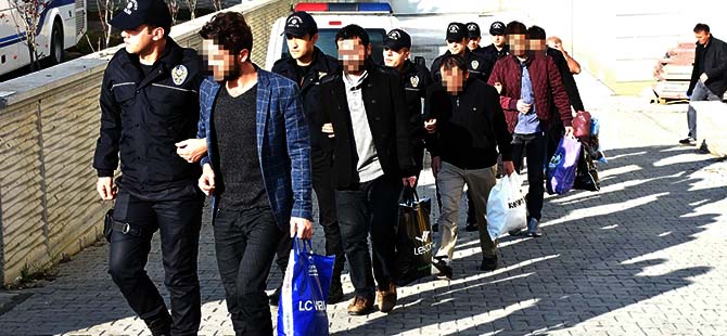11 ŞÜPHELİ ADLİYEYE SEVK EDİLDİ