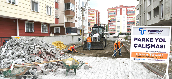 YOL ÇALIŞMALARI SÜRÜYOR