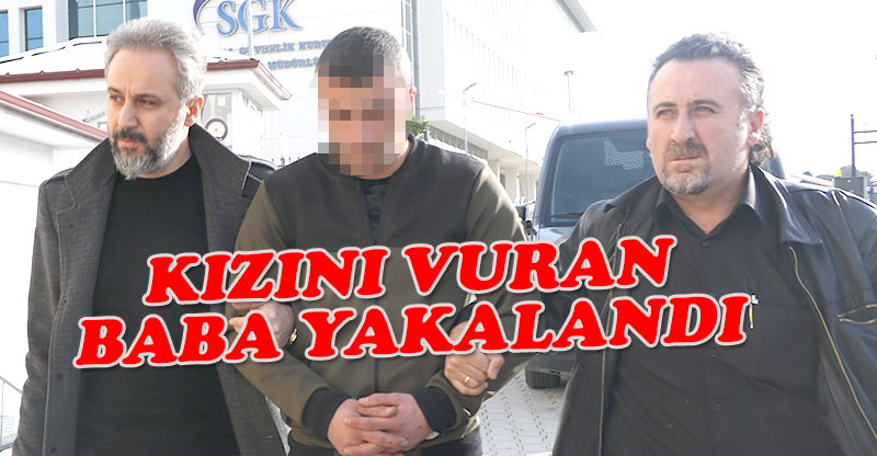 Eşine ateş eden babanın kızını vurması