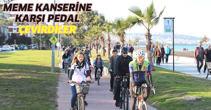Meme kanserine karşı pedal çevirdiler