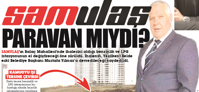 SAMULAŞ'ın aldığı 14 milyonluk ihalede kafa karıştıran iddia