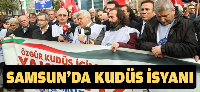 Samsun Cumhuriyet Meydanı'nda Kudüs isyanı