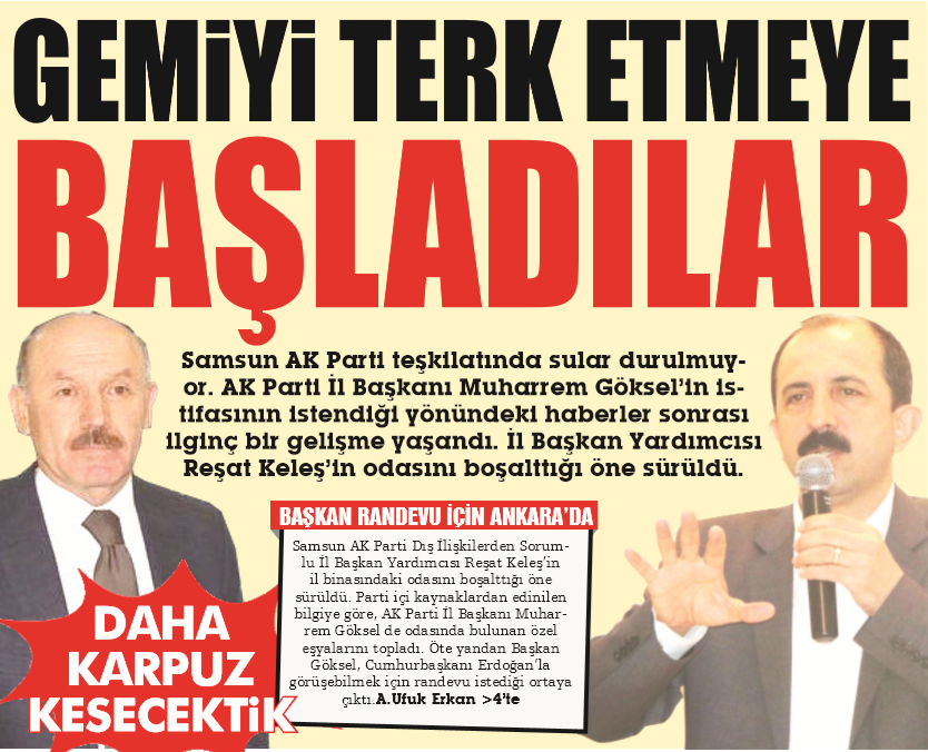 EŞYALARINI TOPLAMAYA BAŞLADILAR