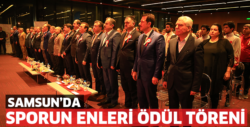 Samsun'da "Sporun Enleri" ödül töreni