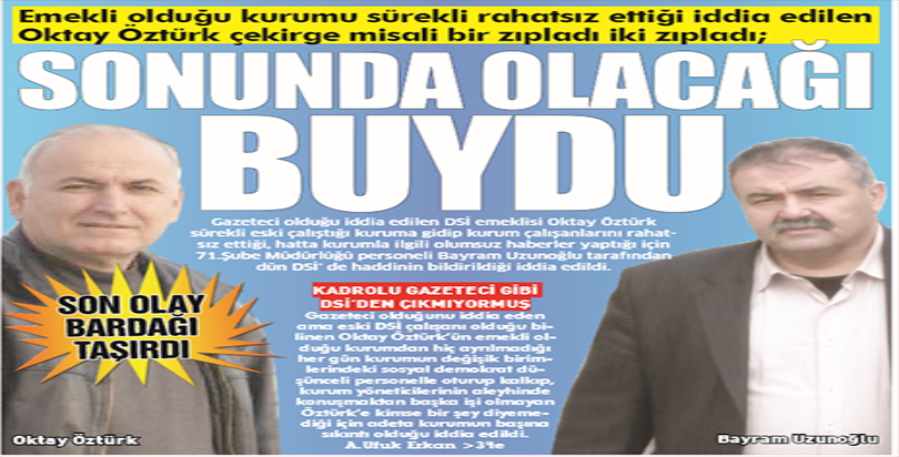 SONUNDA OLACAĞI BUYDU