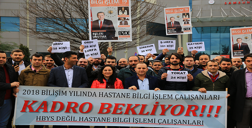 Hastane bilgi işlemcileri kadro istiyor