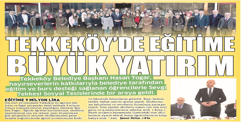 Tekkeköy'de eğitime büyük yatırım