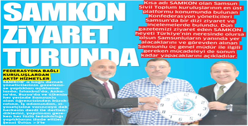 SAMKON ZİYARET TURUNDA