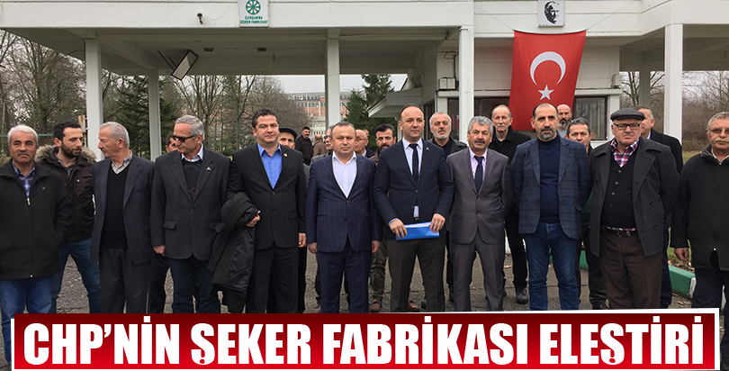 CHP'nin şeker fabrikası eleştirisi