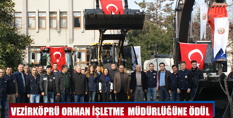 Vezirköprü Orman İşletme Müdürlüğüne ödül