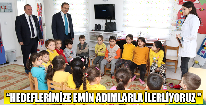 “HEDEFLERİMİZE EMİN ADIMLARLA İLERLİYORUZ ”