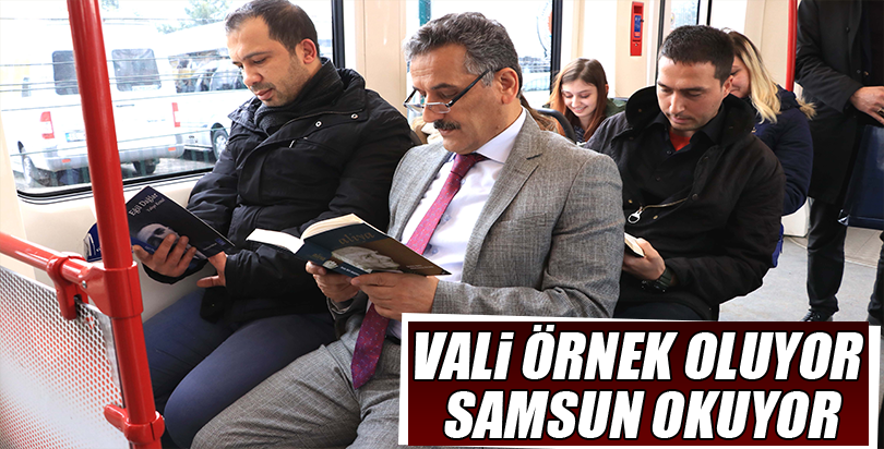 Vali örnek oluyor Samsun okuyor