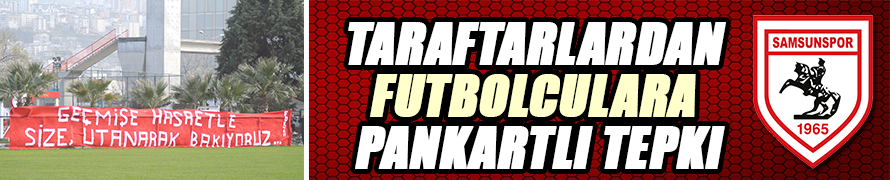 Taraftarlardan futbolculara pankartlı tepki