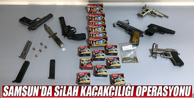 Samsun'da silah kaçakçılığı operasyonu