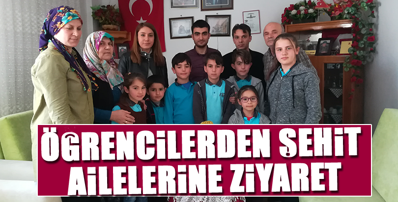 Öğrencilerden şehit ailelerine ziyaret