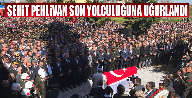 Şehit Pehlivan son yolculuğuna uğurlandı