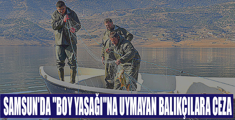Samsun'da "boy yasağı"na uymayan balıkçılara ceza