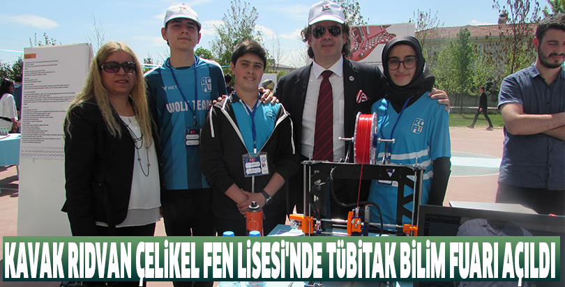 Kavak Rıdvan Çelikel Fen Lisesi'nde TÜBİTAK Bilim Fuarı açıldı