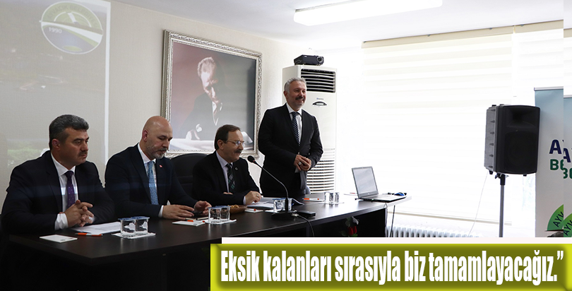 Eksik kalanları sırasıyla biz tamamlayacağız.”