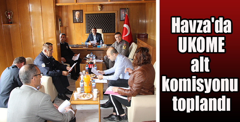 Havza'da UKOME alt komisyonu toplandı
