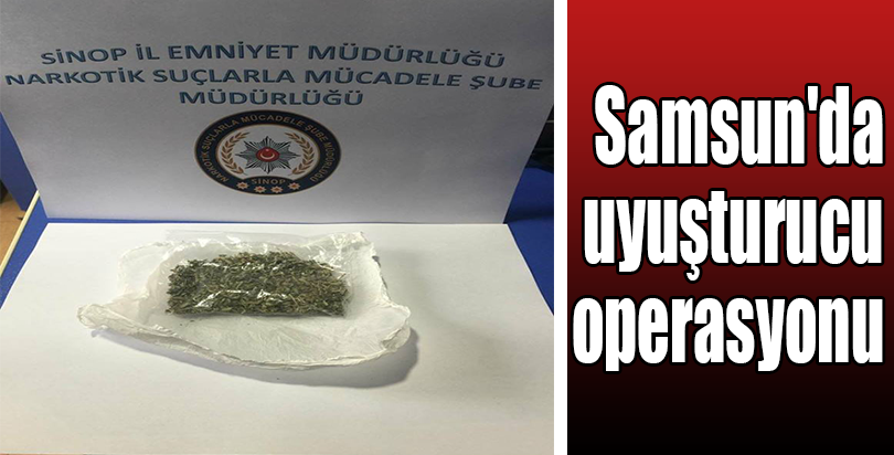 Samsun'da uyuşturucu operasyonu
