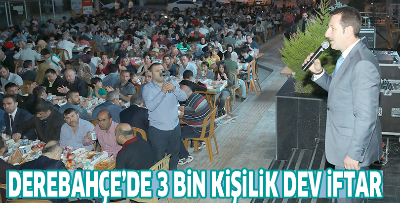 Derebahçe’de 3 bin kişilik dev iftar